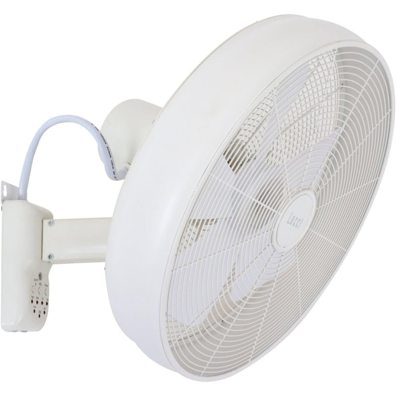 Beacon Lighting Breeze Ventilateur mural avec télécommande Blanc 41 cm