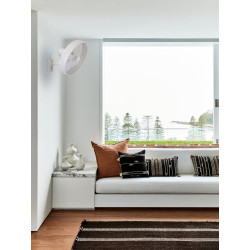 Beacon Lighting Breeze Ventilateur mural avec télécommande Blanc 41 cm