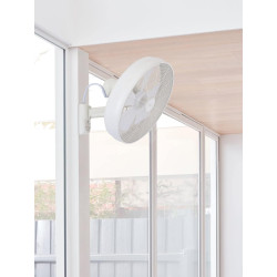 Beacon Lighting Breeze Ventilateur mural avec télécommande Blanc 41 cm