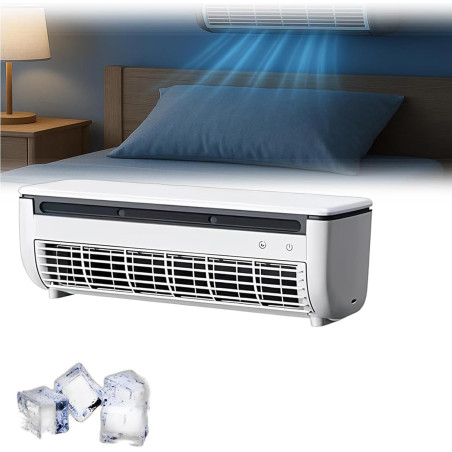 Ventilateur de climatiseur portable – Mini refroidisseur de chargement sans fil avec télécommande, refroidissement instantané en