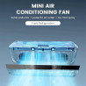 Ventilateur de climatiseur portable – Mini refroidisseur de chargement sans fil avec télécommande, refroidissement instantané en