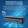 Ventilateur de climatiseur portable – Mini refroidisseur de chargement sans fil avec télécommande, refroidissement instantané en