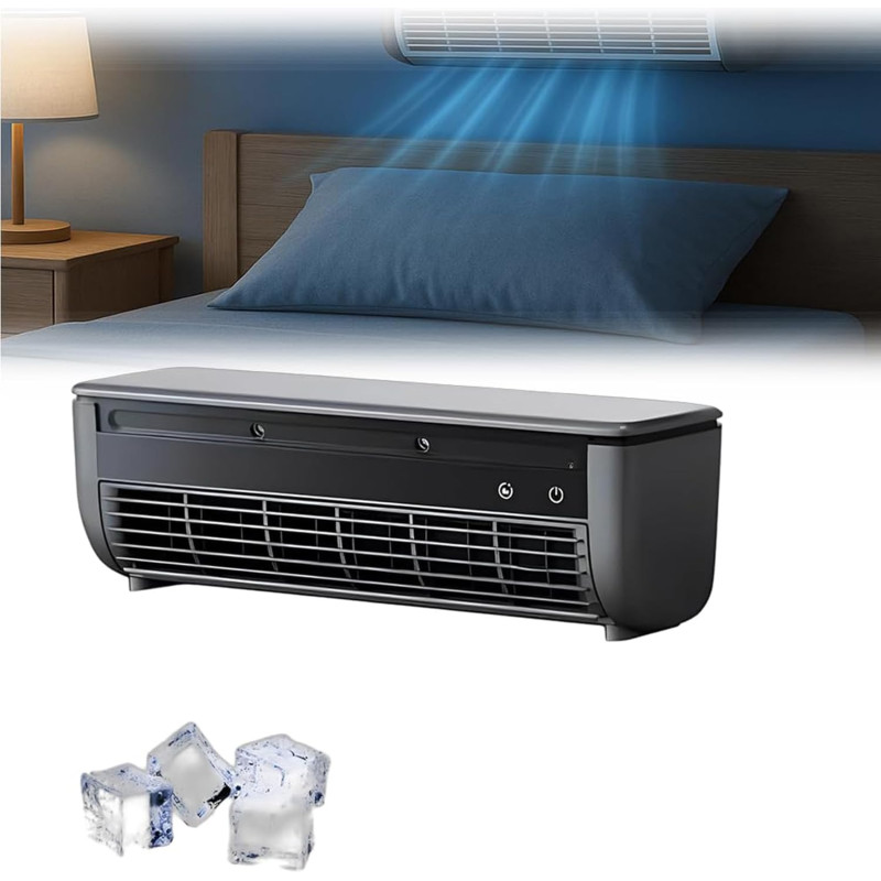 Ventilateur de climatiseur portable – Mini refroidisseur de chargement sans fil avec télécommande, refroidissement instantané en