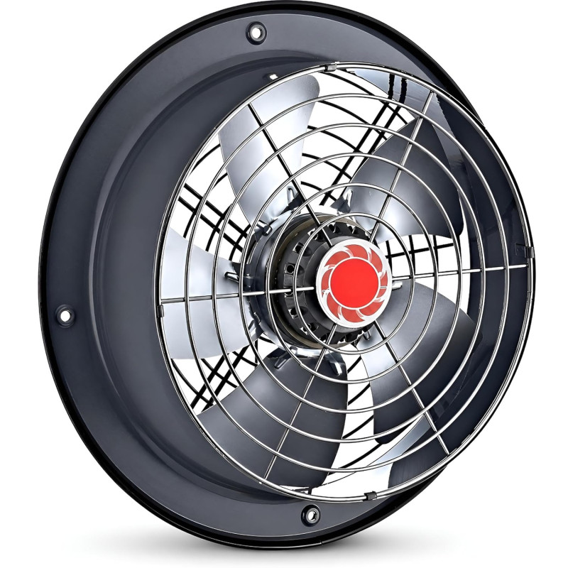 200mm Extracteur d'air Industriel VENTILATEUR Aspiration ventilation ventilateurs axial Mural hélicoïdal mural industriel fenetr