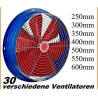 Uzman-Versand 500mm Ventilateur Mural,Fenetre Extracteurs d'air Industriel VENTILATEURs Aspiration Extracteur Helicoide Ventilat