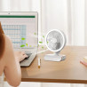 Ventilateur circulaire - Ventilateur mural à télécommande | oscille vers la gauche et la droite, 5 vitesses de vent, éclairage à