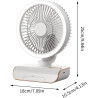 Ventilateur circulaire - Ventilateur mural à télécommande | oscille vers la gauche et la droite, 5 vitesses de vent, éclairage à