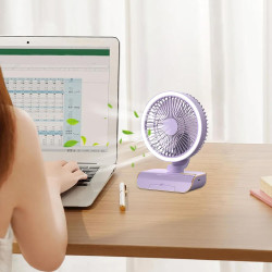 Ventilateur mural silencieux avec télécommande | Pivote à gauche et à droite, 5 vitesses de vent, éclairage à 2 vitesses pour ch