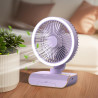 Ventilateur mural silencieux avec télécommande | Pivote à gauche et à droite, 5 vitesses de vent, éclairage à 2 vitesses pour ch