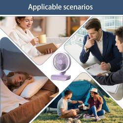 Ventilateur mural silencieux avec télécommande | Pivote à gauche et à droite, 5 vitesses de vent, éclairage à 2 vitesses pour ch