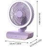 Ventilateur mural silencieux avec télécommande | Pivote à gauche et à droite, 5 vitesses de vent, éclairage à 2 vitesses pour ch