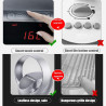 Ventilateur mural sans pales avec télécommande, ventilateur électrique silencieux à économie d'énergie, vent à 8 vitesses, grand
