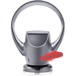 Ventilateur mural sans pales avec télécommande, ventilateur électrique silencieux à économie d'énergie, vent à 8 vitesses, grand