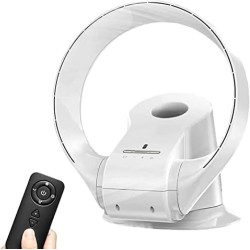 Ventilateur Mural Avec Télécommande, Ventilateur Sans Pales De 35,7 Cm, Ventilateur De Bureau De 26 W, Ventilateur Sur Pied Osci