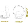 Ventilateur Mural Avec Télécommande, Ventilateur Sans Pales De 35,7 Cm, Ventilateur De Bureau De 26 W, Ventilateur Sur Pied Osci