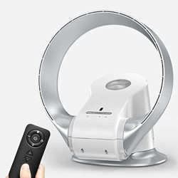 Ventilateur Mural Avec Télécommande, Ventilateur Sans Pales De 35,7 Cm, Ventilateur De Bureau De 26 W, Ventilateur Sur Pied Osci
