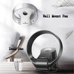 Ventilateur Mural Avec Télécommande, Ventilateur Sans Pales De 35,7 Cm, Ventilateur De Bureau De 26 W, Ventilateur Sur Pied Osci
