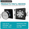 PORFOYO 150 Mm Extracteur D'air Chaud, Ventilateur Extracteur D'air, Ventilateur Mural, 600 M³/H, Valve Anti-Retour, Issant, Sil