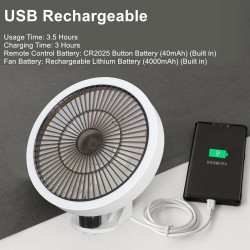 Mumusuki Ventilateur Oscillant Mural avec Télécommande, Veilleuse, 3 Vitesses pour une Circulation D'air Plus Large