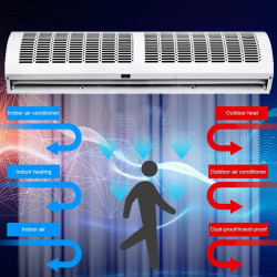 Machine De Rideau d'air Silencieux Commerciale, Ventilateur De Climatisation De Circulation De Ménage, 60/90/100/120/150cm, Empê