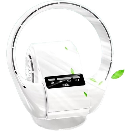 Ventilateur Mural Silencieux à Télécommande 2 en 1 avec Tête Oscillante, Mural et de Bureau