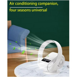 Ventilateur Mural Silencieux à Télécommande 2 en 1 avec Tête Oscillante, Mural et de Bureau