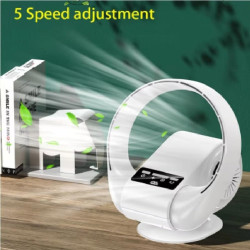 Ventilateur Mural Silencieux à Télécommande 2 en 1 avec Tête Oscillante, Mural et de Bureau