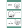 Ventilateur Mural Silencieux à Télécommande 2 en 1 avec Tête Oscillante, Mural et de Bureau