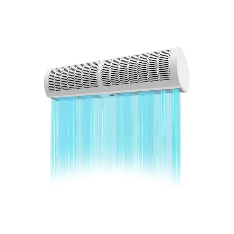 TYH Rideau d'air, Machine Murale Silencieuse Et Économe en Énergie, Souffleur De Porte À Rideau d'air, Ventilation Puissante Et 