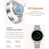 Montre Intelligente pour Femme, écran Couleur de 3,2 cm, étanchéité IP67, traqueur d'activité Physique, Moniteur de fréquence Ca