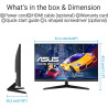 ASUS Moniteur VY279HGR Eye Care – 27 Pouces FHD (1920 x 1080), IPS, 120 Hz (OC), SmoothMotion, 1 ms, Adaptive Sync, Technologie 