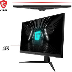 MSI G2412F écran Gaming FHD 23,8" - 1920 x 1080 Dalle Rapid IPS, 180 Hz / 1ms (GtG), Gamme de Couleurs sRGB 107%, Adaptive Sync 