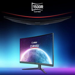 MSI G32CQ4 E2 Écran PC Gaming Incurvé 31,5" WQHD - Dalle VA 1500R, 2560x1440, 170Hz / 1ms, 16:9, FreeSync Premium - DisplayPort 