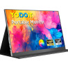 Yodoit Écran Portable 15,6", 1920 × 1080 FHD Moniteur IPS Display HDMI USB Type C avec Haut-parleurs Intégrés pour PC/MacBook/Or