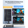 Yodoit Écran Portable 15,6", 1920 × 1080 FHD Moniteur IPS Display HDMI USB Type C avec Haut-parleurs Intégrés pour PC/MacBook/Or