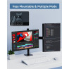 Yodoit Écran Tactile Portable 15,6", 1920 × 1080 FHD Moniteur IPS Display HDMI USB Type C avec Haut-parleurs Intégrés pour Lapto