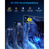 Yodoit Écran Portable 16" 4K 1200 Nits, 3840 x 2400 UHD Moniteur Portable IPS Contraste 2000:1 Display HDMI USB Type C HDR Ecran