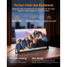 Yodoit Écran Portable 18,5" 100 Hz, 1920 × 1080 FHD Moniteur IPS 100% SRGB Display HDMI USB Type C avec Haut-parleurs Intégrés p