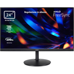 Acer cba242yhbirf - écran pc 24 " full hd, 100hz hdmi/75hz vga (1920x1080, 16:9, freesync, 1ms vrb, 250 nits, comfyview, bleulig