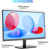 KOORUI E2212F 21.45 Pouces Ecran PC, FHD 1920 x 1080 100Hz Moniteur, Adaptive Sync HDMI 1.4, Eye Care, inclinable de -5° à 15°, 