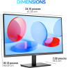 KOORUI E2711F 27 Pouces Ecran PC, FHD 1920 x 1080 100Hz Moniteur,IPS,Adaptive Sync HDMI 1.4, Eye Care, inclinable de -5° à 15°, 