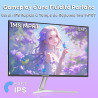 Amzfast 24 Pouces Ecran PC Gamer- 200Hz, FHD 1920x1080, Fast IPS Écran, 1ms MPRT, 80% DCI-P3, 110% sRGB, Anti-Lumière Bleue, HDR