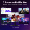Amzfast Écran PC Gamer Incurvé 24 Pouces - 240Hz, FHD 1920x1080, sRGB 124% / DCI-P3 93%, 1ms MPRT, Anti-Lumière Bleue, Adaptive 