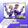 Amzfast 24.5 Pouces Ecran PC Gamer- 320Hz/240Hz, FHD 1920x1080, Fast IPS Écran, 1ms MPRT, 120% sRGB, Anti-Lumière Bleue, HDR, Ad