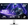 Amzfast 25 Pouces Ecran PC Gamer- 200Hz, FHD 1080P, Fast IPS Moniteur, 124% sRGB, Haut-parleurs Intégrés, 1ms MPRT, Anti-Lumière