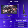 Amzfast incurvé ecran 27 pouces 200hz, moniteur fhd (1920x1080), 1ms mprt, incurvé de jeu 1500r,low bleu light, adapive sync, hd