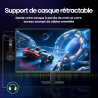 Amzfast 27 Pouces Gaming Ecran QHD 2560x1440 200Hz, Fast IPS Moniteur, sRGB 132%, HDR 450cd/m², Haut-parleurs Intégrés, 1ms MPRT