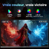 Amzfast 27 Pouces Gaming Ecran QHD 2560x1440 200Hz, Fast IPS Moniteur, sRGB 132%, HDR 450cd/m², Haut-parleurs Intégrés, 1ms MPRT