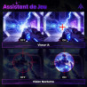 Amzfast Écran PC Gamer Incurvé 32 Pouces, QHD, 180Hz, 1MS MPRT, 1500R, AI Cross Hair, Adaptive Sync, Anti-Lumière Bleue, HDR, HD