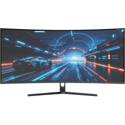 Amzfast Ecran PC Gamer Incurvé 34 Pouces, 240Hz, UWQHD 3440x1440 (21:9), 1 ms MPRT, Eyes Care, sRGB 130%, Adaptive Sync, HDR, HD